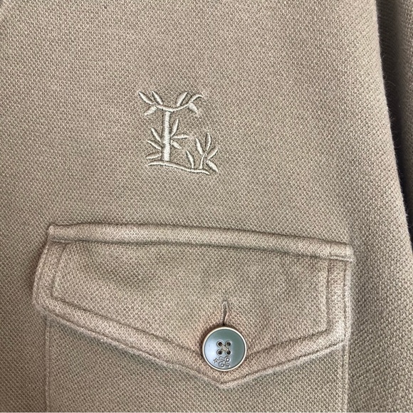 [LRG] Tanzanita Rasta Button Down 420 Embroidery Cotton Cardigan Sweater size L - Picture 4 of 13